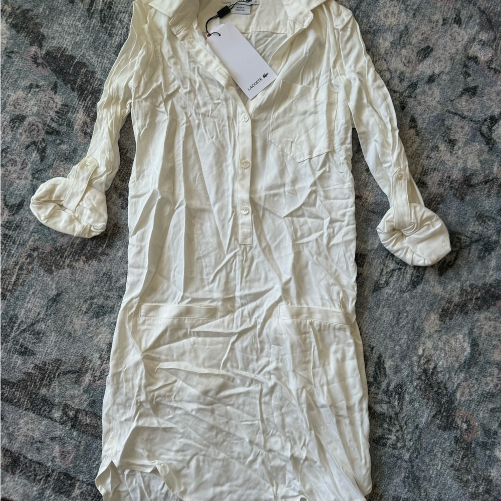 Vintage Lacoste NWT Button-Up Shirt Dress - Size 0 / Size 32